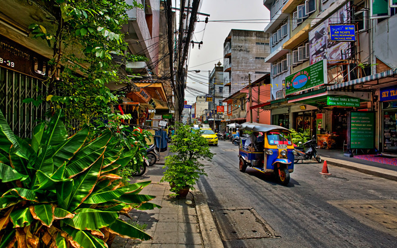 泰国的市区街道