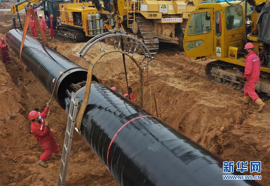 中俄东线天然气管道工程河北迁安段加紧建设