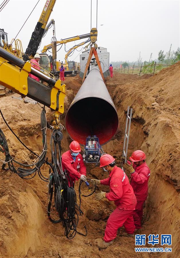 中俄东线天然气管道工程河北迁安段加紧建设